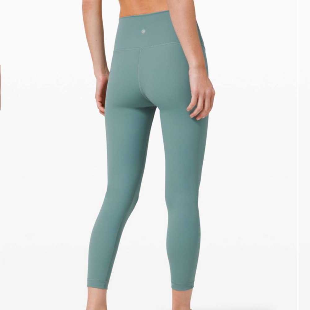 Lululemon Wunder Under HR 25” Tidewater Teal Size 6